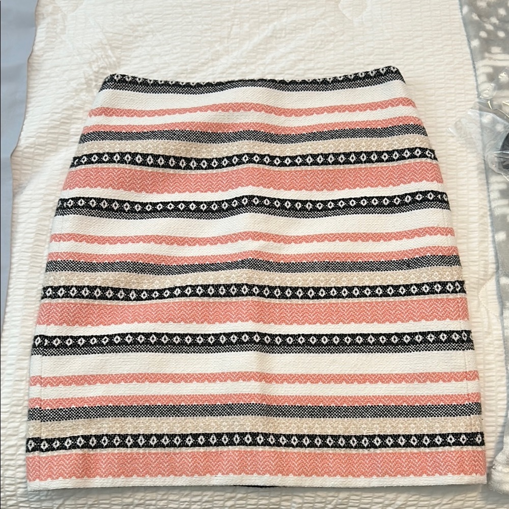 Loft - Striped Pink and Black Women's Skirt